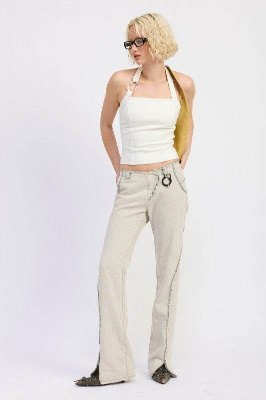 CHAIN LINK HALTER KNIT TOP - Shop Style & More | Fresh Looks, Everyday Deals & Free Shipping