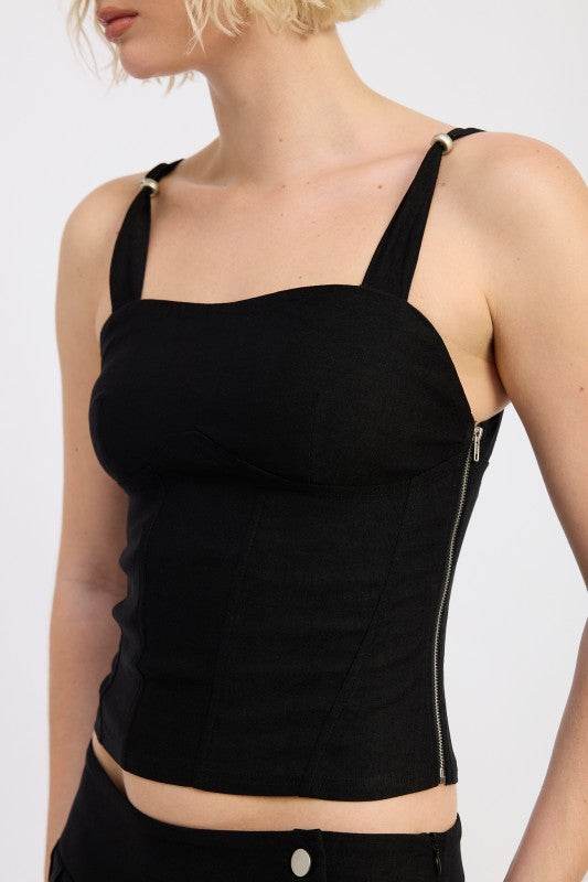 RING STRAP CORSET TOP - Shop Style & More | Fresh Looks, Everyday Deals & Free Shipping