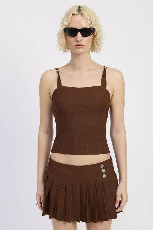 RING STRAP CORSET TOP - Shop Style & More | Fresh Looks, Everyday Deals & Free Shipping