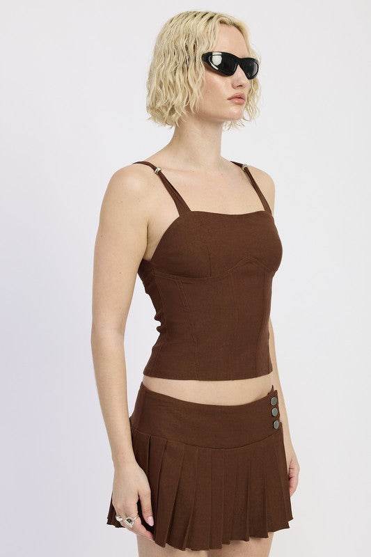 RING STRAP CORSET TOP - Shop Style & More | Fresh Looks, Everyday Deals & Free Shipping
