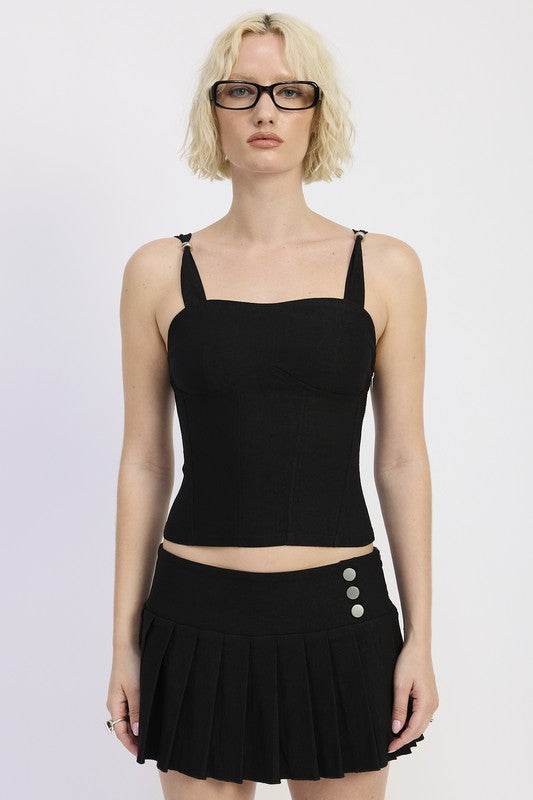 RING STRAP CORSET TOP - Shop Style & More | Fresh Looks, Everyday Deals & Free Shipping