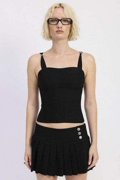 RING STRAP CORSET TOP - Shop Style & More | Fresh Looks, Everyday Deals & Free Shipping