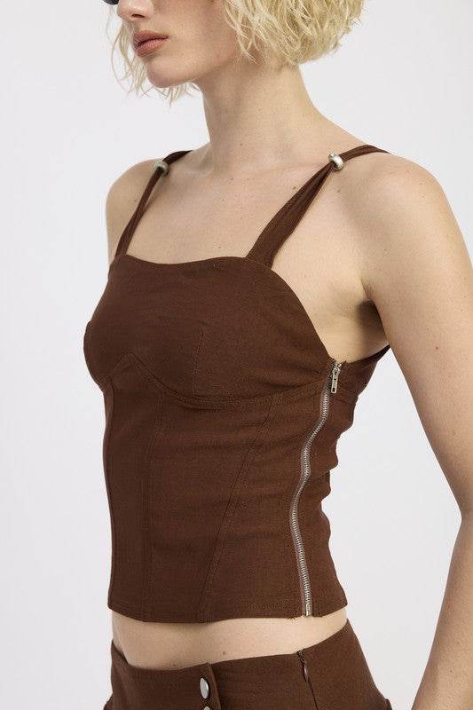 RING STRAP CORSET TOP - Shop Style & More | Fresh Looks, Everyday Deals & Free Shipping