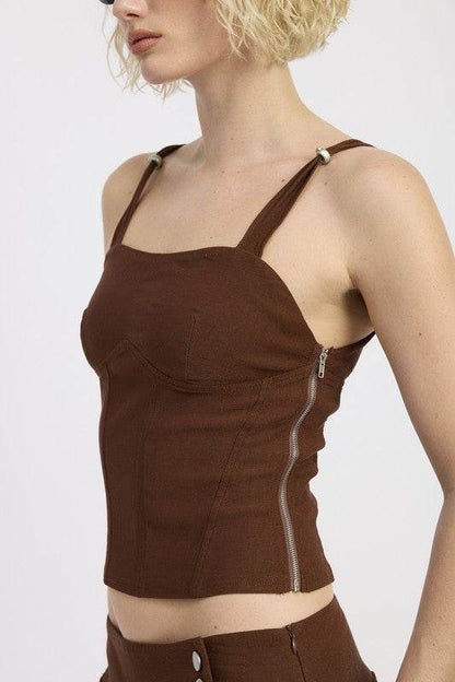 RING STRAP CORSET TOP - Shop Style & More | Fresh Looks, Everyday Deals & Free Shipping