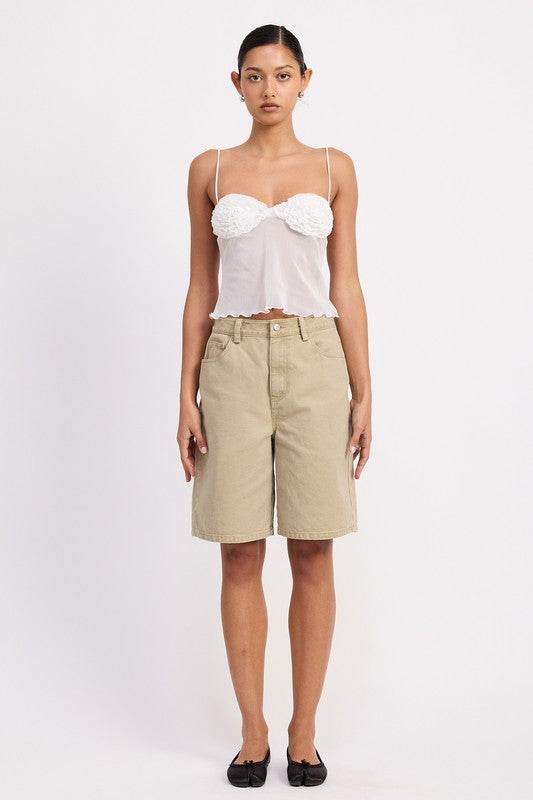 SHEER MESH FLORAL CUP CAMI TOP - Shop Style & More | Fresh Looks, Everyday Deals & Free Shipping