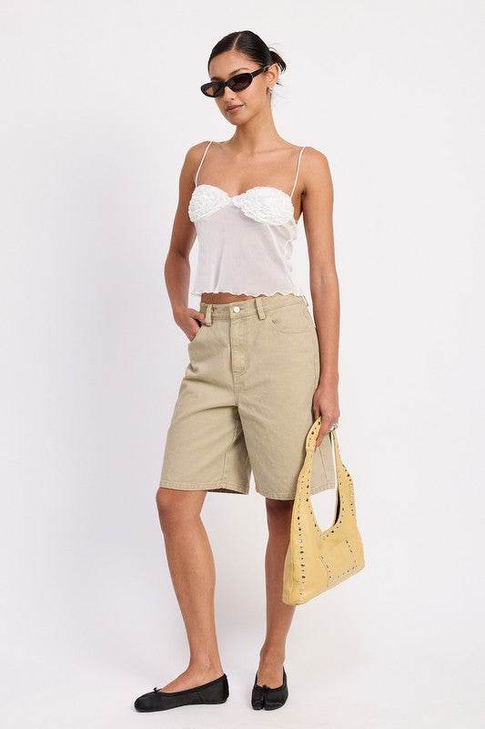 SHEER MESH FLORAL CUP CAMI TOP - Shop Style & More | Fresh Looks, Everyday Deals & Free Shipping