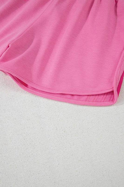 Color Block Elastic High Waist Active Shorts - Shop Style & More | Fresh Looks, Everyday Deals & Free Shipping