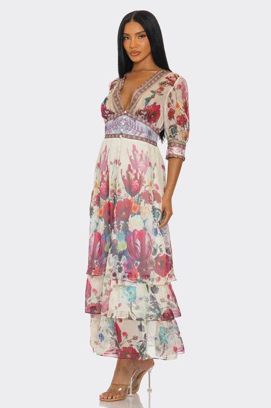 Floral Enchantment Maxi Dress - Shop Style & More | Fresh Looks, Everyday Deals & Free Shipping