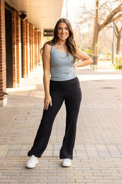 The Rachel Relaxed Fit Black Leggings - Shop Style & More | Fresh Looks, Everyday Deals & Free Shipping