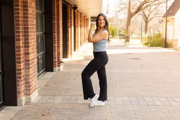 The Rachel Relaxed Fit Black Leggings - Shop Style & More | Fresh Looks, Everyday Deals & Free Shipping