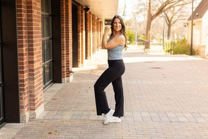 The Rachel Relaxed Fit Black Leggings - Shop Style & More | Fresh Looks, Everyday Deals & Free Shipping