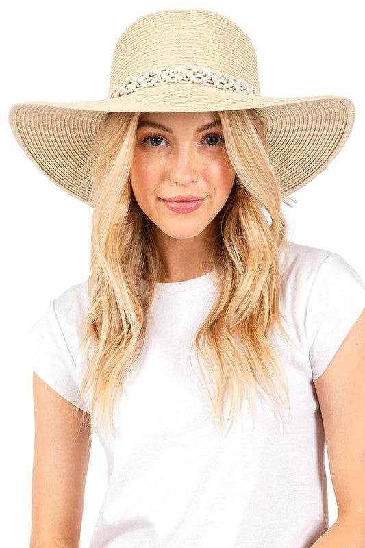 Braided Cotton Band Floppy Straw Hat - Shop Style & More | Fresh Looks, Everyday Deals & Free Shipping