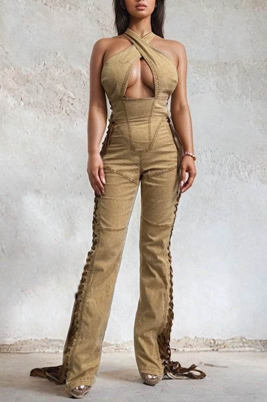 SADDLE BLAZE JUMPSUIT - Shop Style & More | Fresh Looks, Everyday Deals & Free Shipping