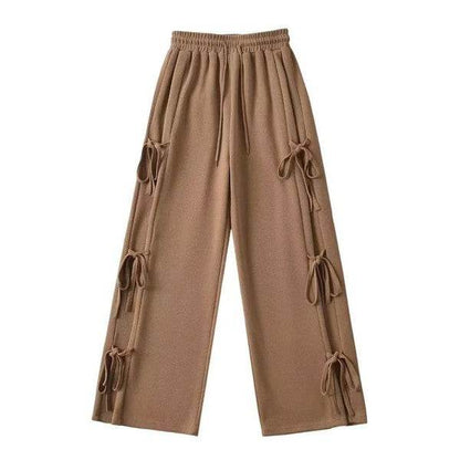 Side tie ribbon bows sweat pants - Shop Style & More | Fresh Looks, Everyday Deals & Free Shipping
