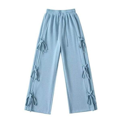 Side tie ribbon bows sweat pants - Shop Style & More | Fresh Looks, Everyday Deals & Free Shipping