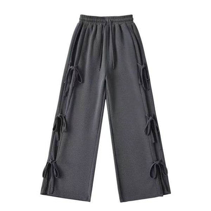 Side tie ribbon bows sweat pants - Shop Style & More | Fresh Looks, Everyday Deals & Free Shipping
