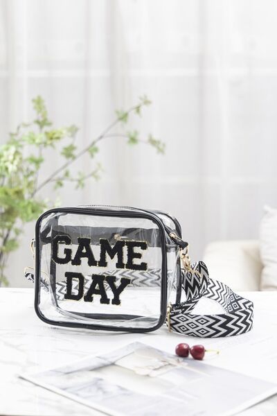 Zenana GAME DAY Stadium Approved Transparent Crossbody Bag Bags