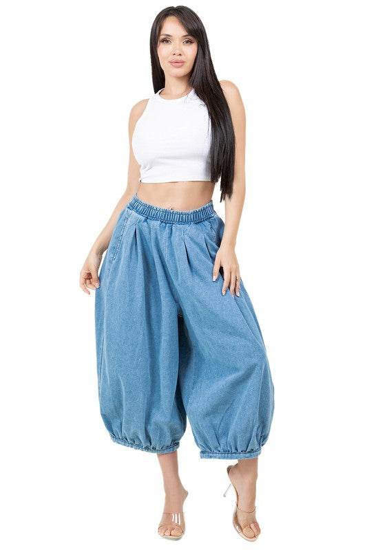 WOMEN FASHION HAREM STYLE DENIM PANTS - Shop Style & More | Fresh Looks, Everyday Deals & Free Shipping