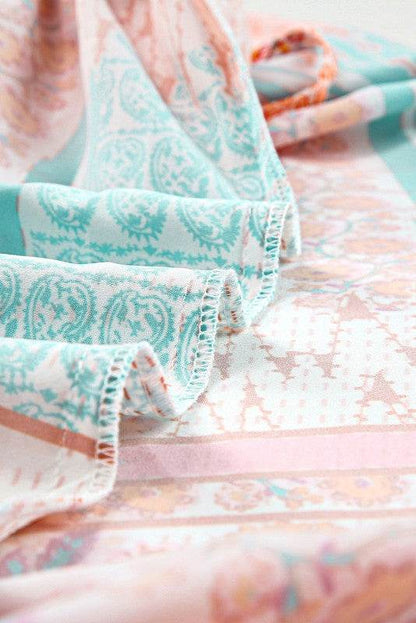 Mint Boho Patchwork Print Square Neck Sundress - Shop Style & More | Fresh Looks, Everyday Deals & Free Shipping