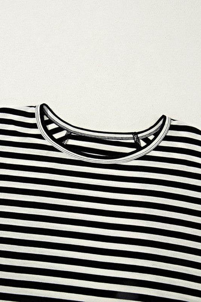 Cotton Striped Batwing Sleeve Oversized Top - Shop Style & More | Fresh Looks, Everyday Deals & Free Shipping