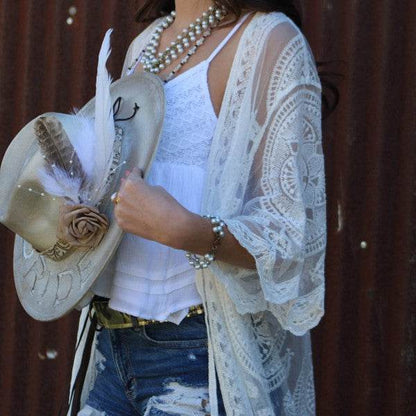 Dark Metallic Hide Leather Belt w/ Leather Fringe - Shop Style & More | Fresh Looks, Everyday Deals & Free Shipping