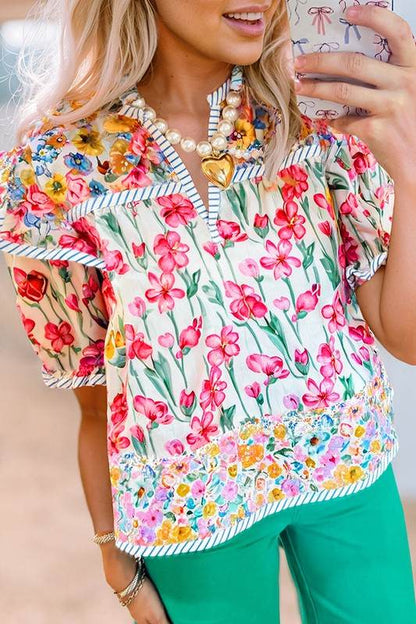 pink v neck boho blouase - Shop Style & More | Fresh Looks, Everyday Deals & Free Shipping