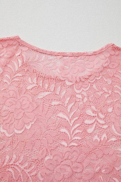 Blossom Floral Lace Sheer Long Sleeve Top - Shop Style & More | Fresh Looks, Everyday Deals & Free Shipping