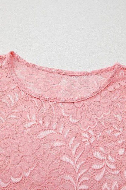 Blossom Floral Lace Sheer Long Sleeve Top - Shop Style & More | Fresh Looks, Everyday Deals & Free Shipping