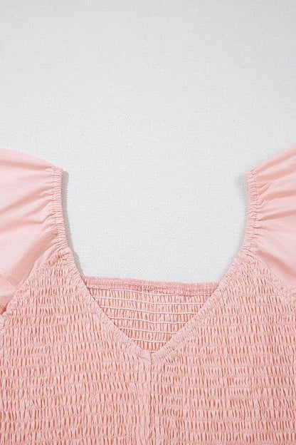 peach smocked maxi dress - Shop Style & More | Fresh Looks, Everyday Deals & Free Shipping