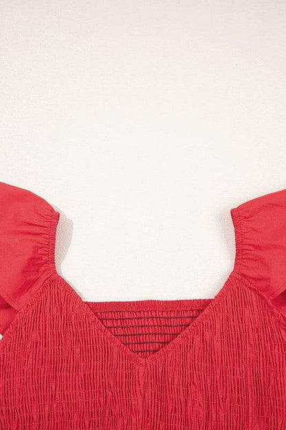 peach smocked maxi dress - Shop Style & More | Fresh Looks, Everyday Deals & Free Shipping