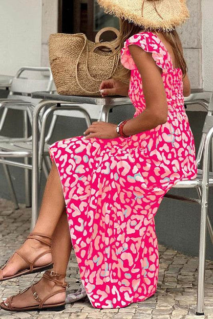 pink leopard maxi dress - Shop Style & More | Fresh Looks, Everyday Deals & Free Shipping