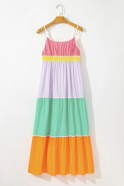 colorblock tiered mxi dress - Shop Style & More | Fresh Looks, Everyday Deals & Free Shipping