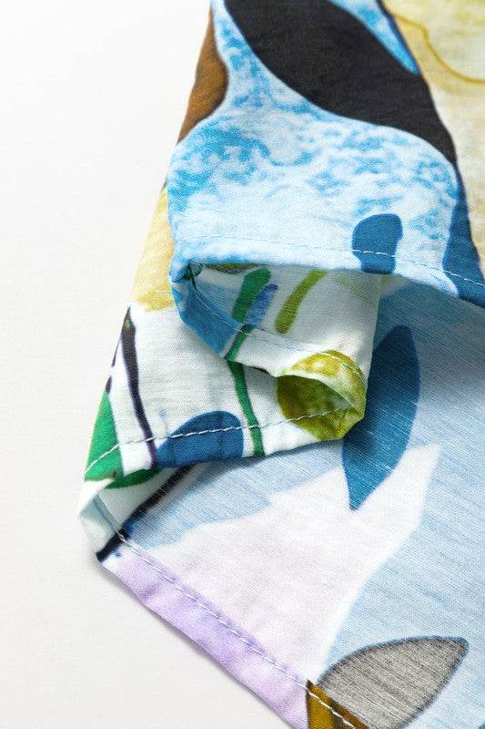 Floral dolman blue yellow blouse - Shop Style & More | Fresh Looks, Everyday Deals & Free Shipping