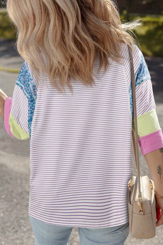 purple stripe cotton shirt top - Shop Style & More | Fresh Looks, Everyday Deals & Free Shipping