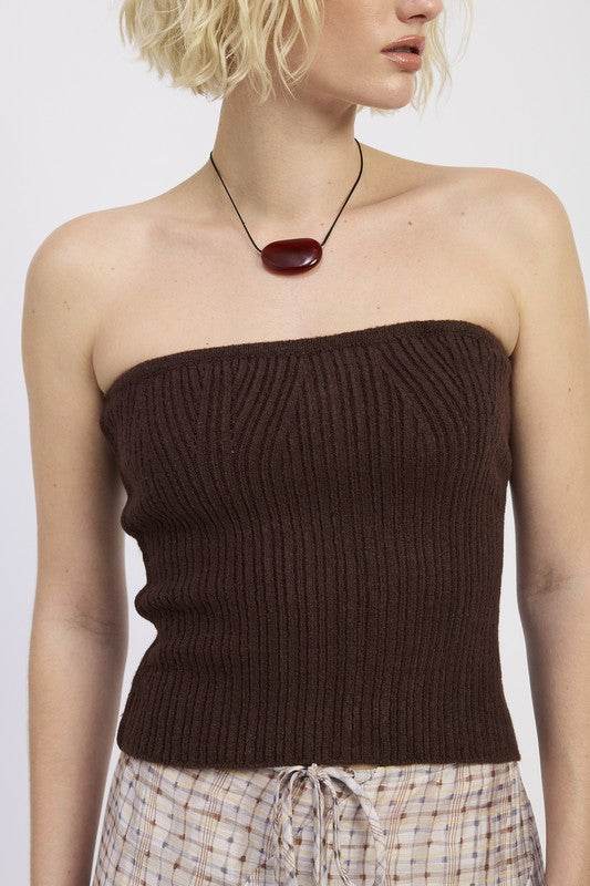 LACE UP TUBE SWEATER TOP - Shop Style & More | Fresh Looks, Everyday Deals & Free Shipping