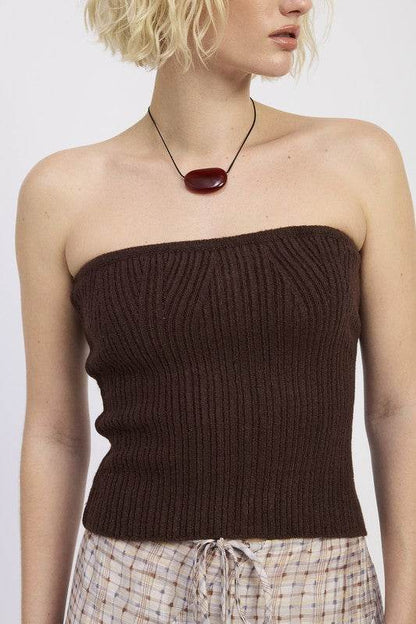 LACE UP TUBE SWEATER TOP - Shop Style & More | Fresh Looks, Everyday Deals & Free Shipping