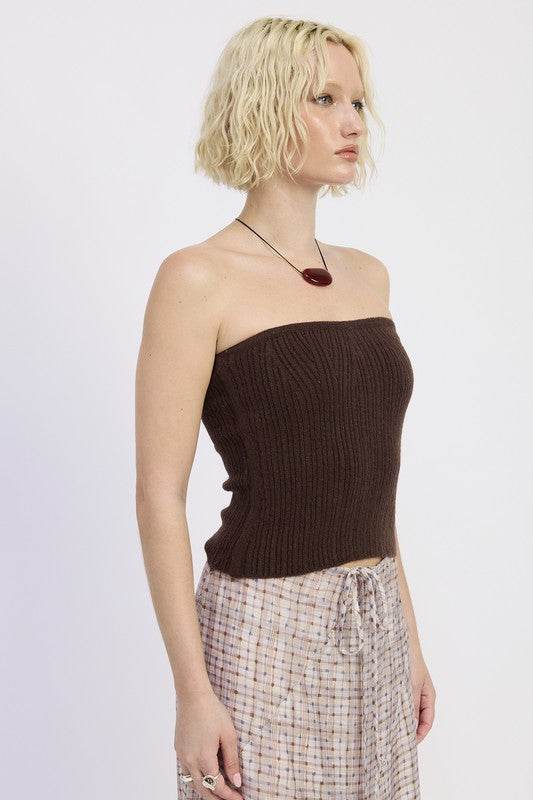 LACE UP TUBE SWEATER TOP - Shop Style & More | Fresh Looks, Everyday Deals & Free Shipping