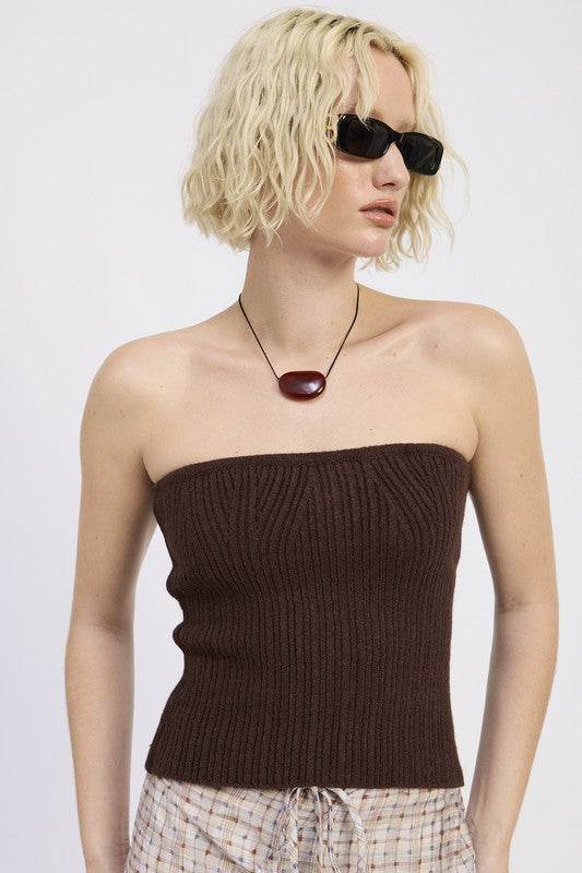 LACE UP TUBE SWEATER TOP - Shop Style & More | Fresh Looks, Everyday Deals & Free Shipping