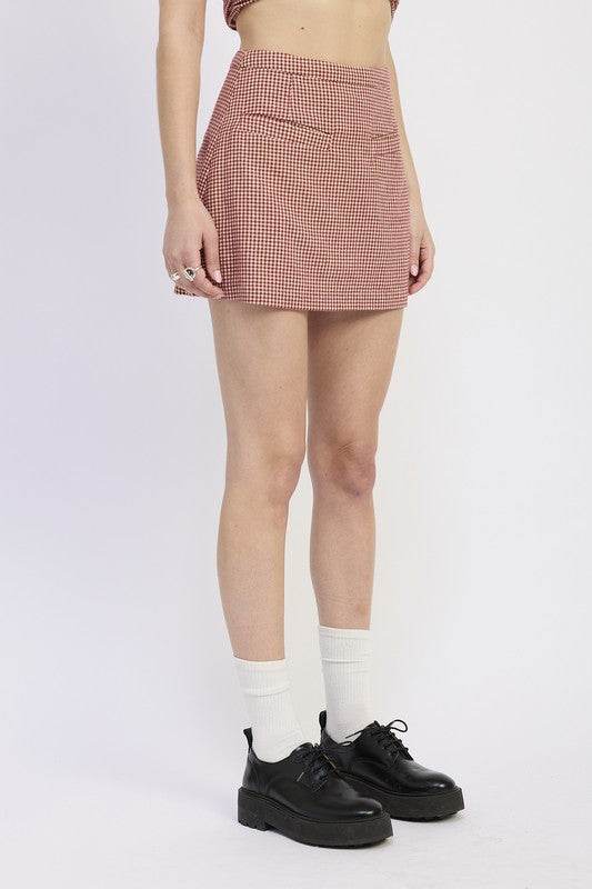 GINGHAM MINI SKIRT - Shop Style & More | Fresh Looks, Everyday Deals & Free Shipping