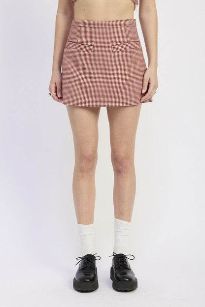 GINGHAM MINI SKIRT - Shop Style & More | Fresh Looks, Everyday Deals & Free Shipping