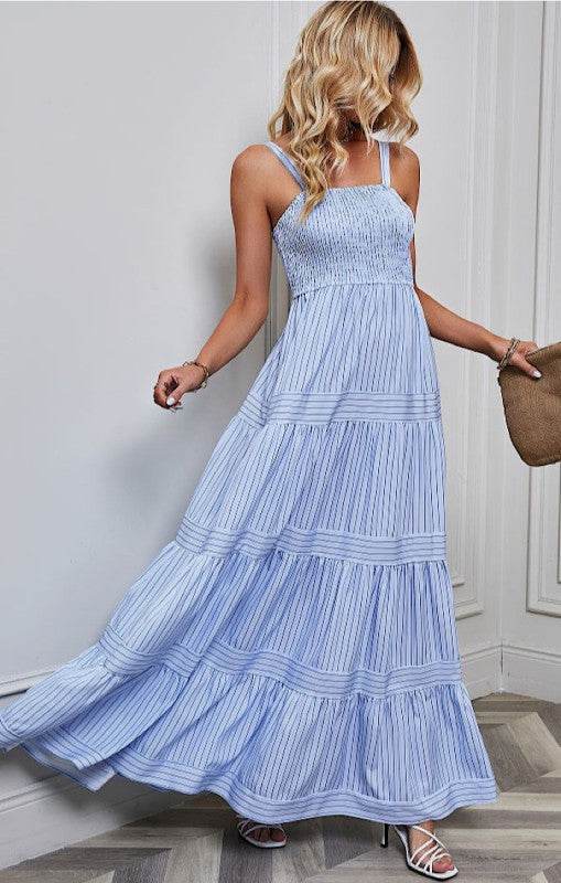 Smocked Tiered Maxi Dress - Shop Style & More | Fresh Looks, Everyday Deals & Free Shipping