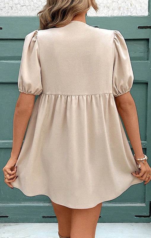 Tie front babydoll dress - Shop Style & More | Fresh Looks, Everyday Deals & Free Shipping