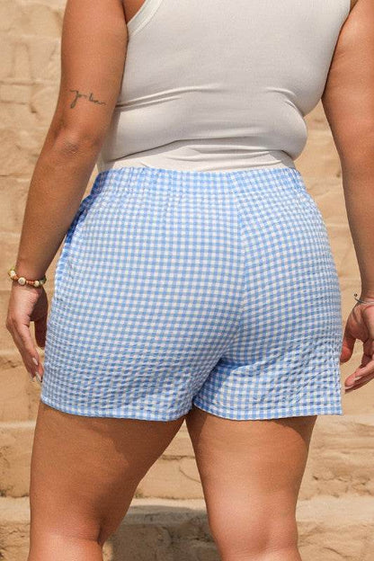 Plaid Gingham Printed High Waist Shorts - Shop Style & More | Fresh Looks, Everyday Deals & Free Shipping