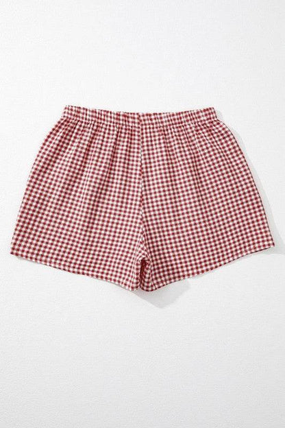 Plaid Gingham Printed High Waist Shorts - Shop Style & More | Fresh Looks, Everyday Deals & Free Shipping