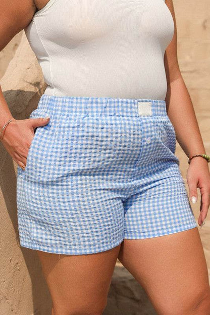 Plaid Gingham Printed High Waist Shorts - Shop Style & More | Fresh Looks, Everyday Deals & Free Shipping