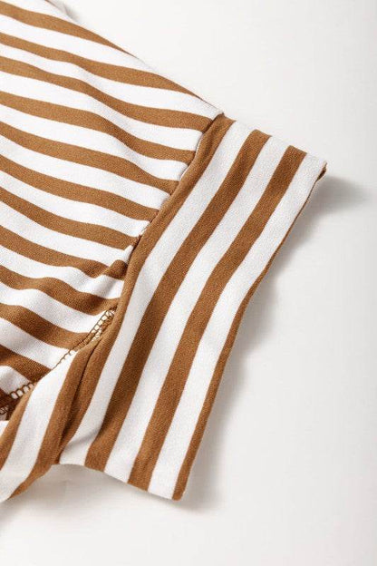 Cotton Black Striped Batwing Sleeve Oversized Top - Shop Style & More | Fresh Looks, Everyday Deals & Free Shipping