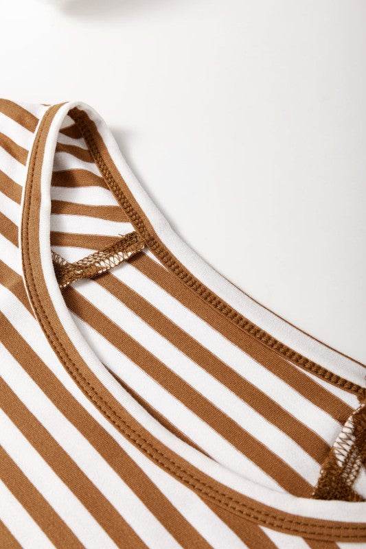 Cotton Black Striped Batwing Sleeve Oversized Top - Shop Style & More | Fresh Looks, Everyday Deals & Free Shipping