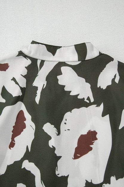 Vintage 60s Flower Frill Neck Loose Blouse - Shop Style & More | Fresh Looks, Everyday Deals & Free Shipping
