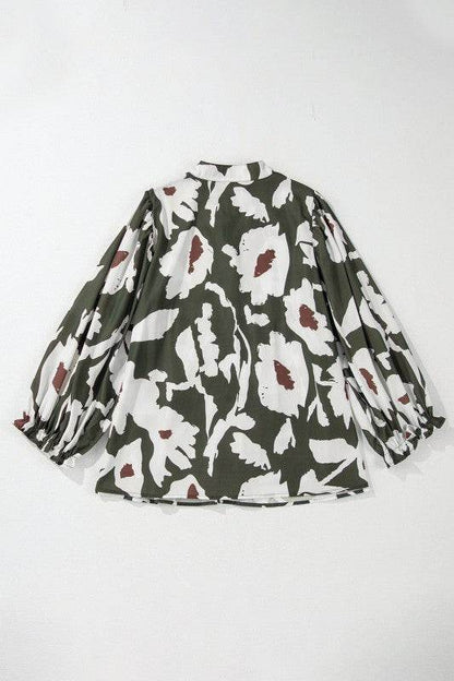 Vintage 60s Flower Frill Neck Loose Blouse - Shop Style & More | Fresh Looks, Everyday Deals & Free Shipping