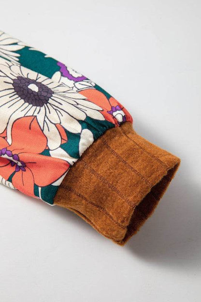 ribbed lace patch floral sweatshirt - Shop Style & More | Fresh Looks, Everyday Deals & Free Shipping